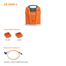 STIHL® LITHIUM ION BACKPACK AR2000L | Kit Includes Cable and Adapter
