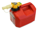 NO SPILL GAS CONTAINER / FUEL CAN  5 LITRE - LOW PROFILE RED